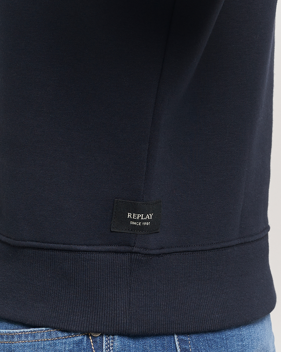 Herre | Gensere | Replay | Tonal Logo Hoodie Navy