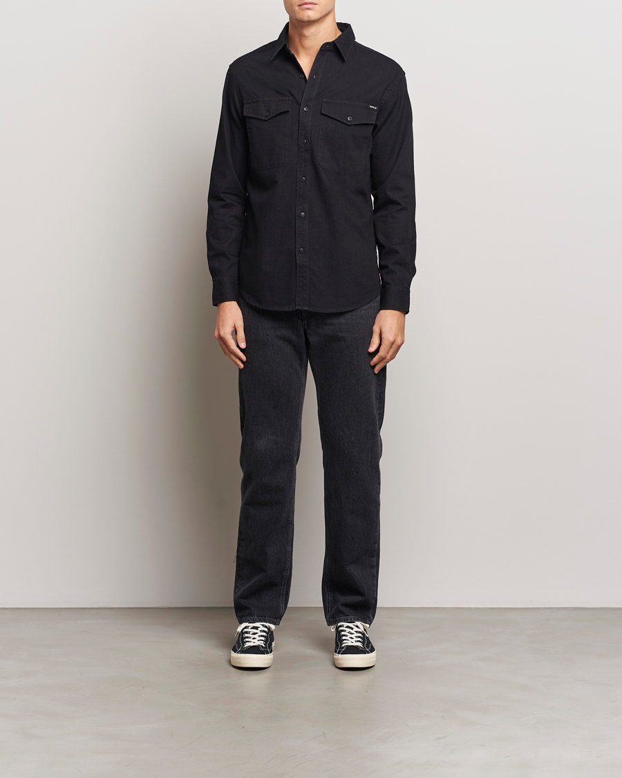 Herre | Skjorter | Replay | Denim Shirt Washed Black