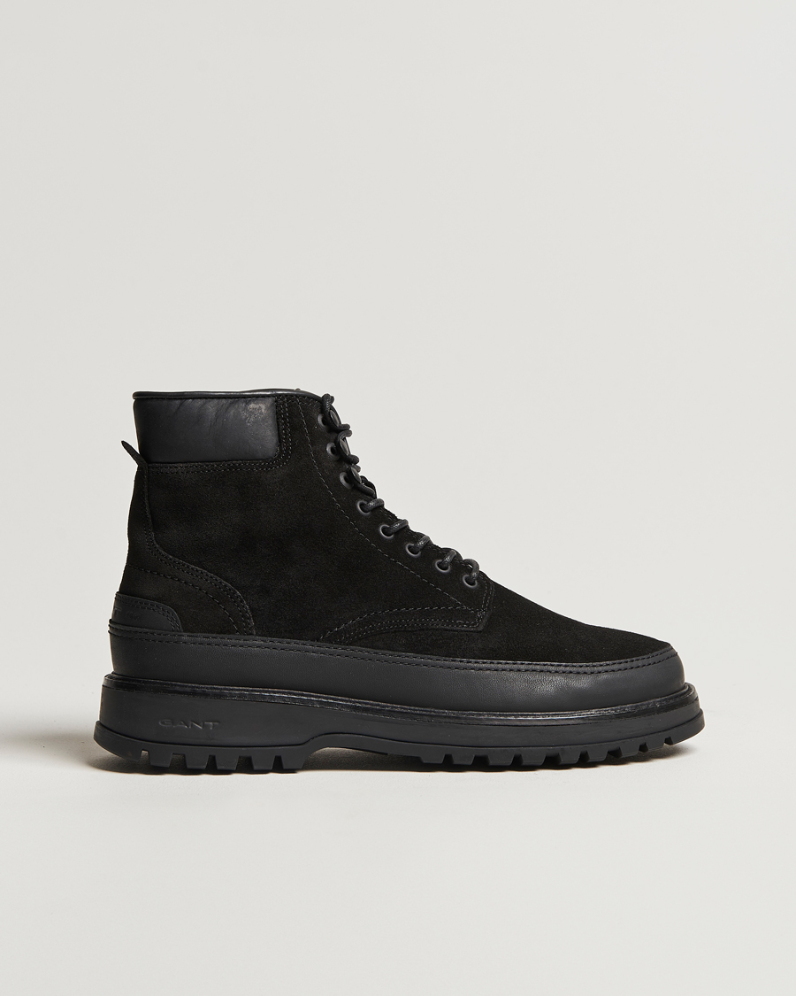 Herre | GANT Clefton Felt Lined Suede Boot Black | GANT | Clefton Felt Lined Suede Boot Black