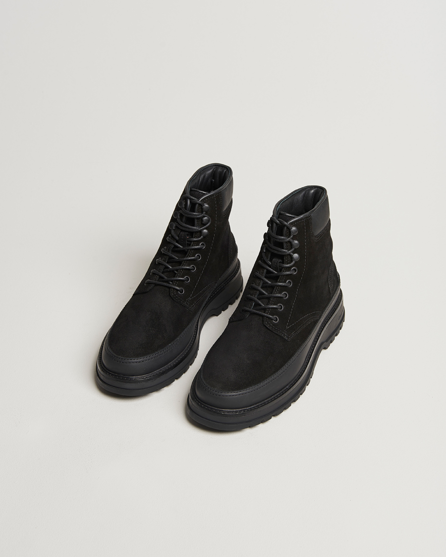 Herre | GANT Clefton Felt Lined Suede Boot Black | GANT | Clefton Felt Lined Suede Boot Black