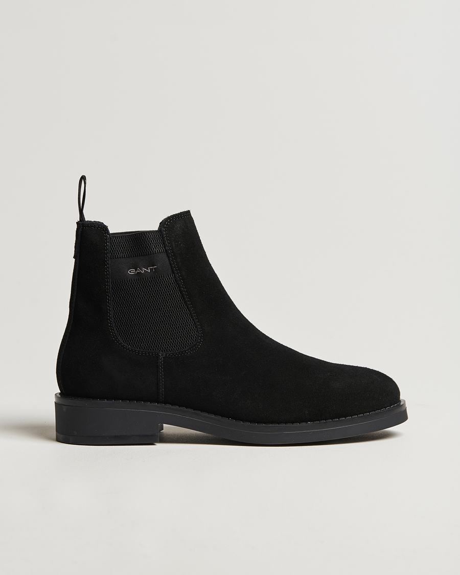 Herre | GANT Prepdale Suede Chelsea Boot Black | GANT | Prepdale Suede Chelsea Boot Black