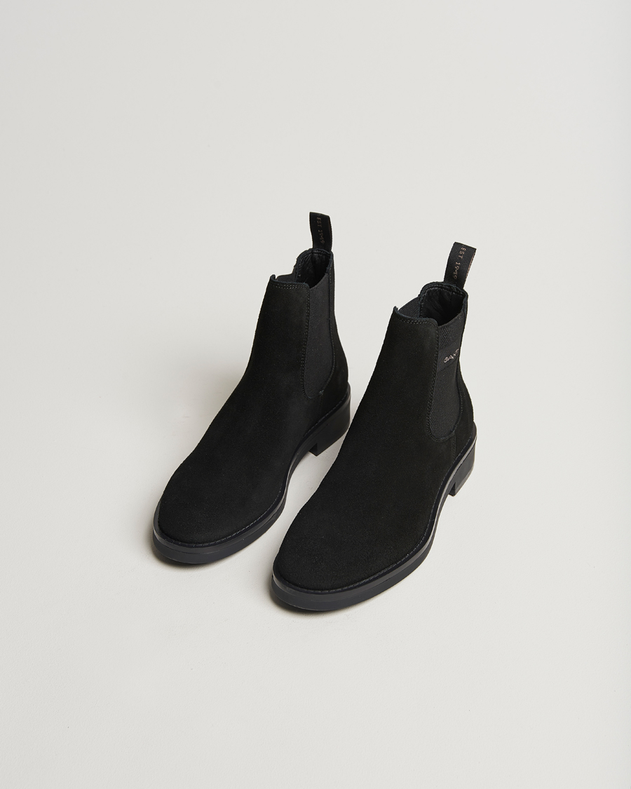 Herre | GANT Prepdale Suede Chelsea Boot Black | GANT | Prepdale Suede Chelsea Boot Black