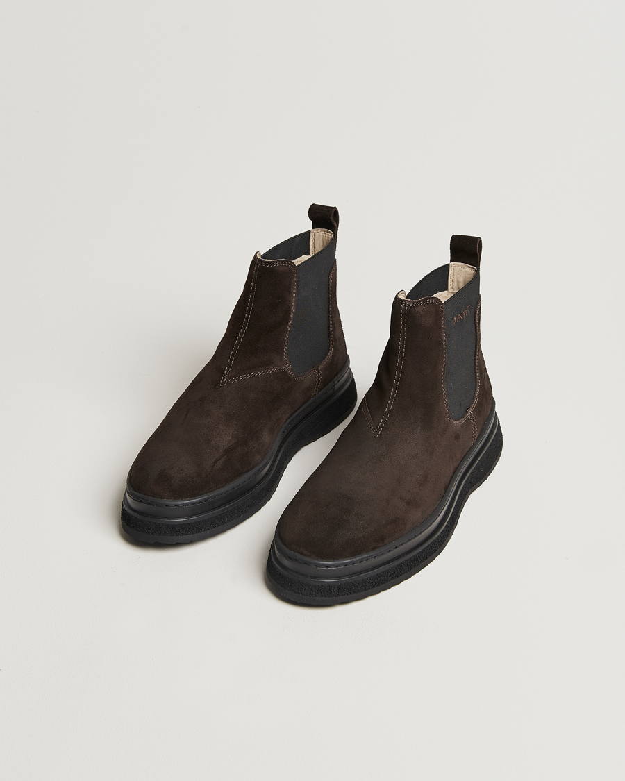 Herre | GANT Blistown Shearling Suede Chelsea Boot Espresso Brown | GANT | Blistown Shearling Suede Chelsea Boot Espresso Brown