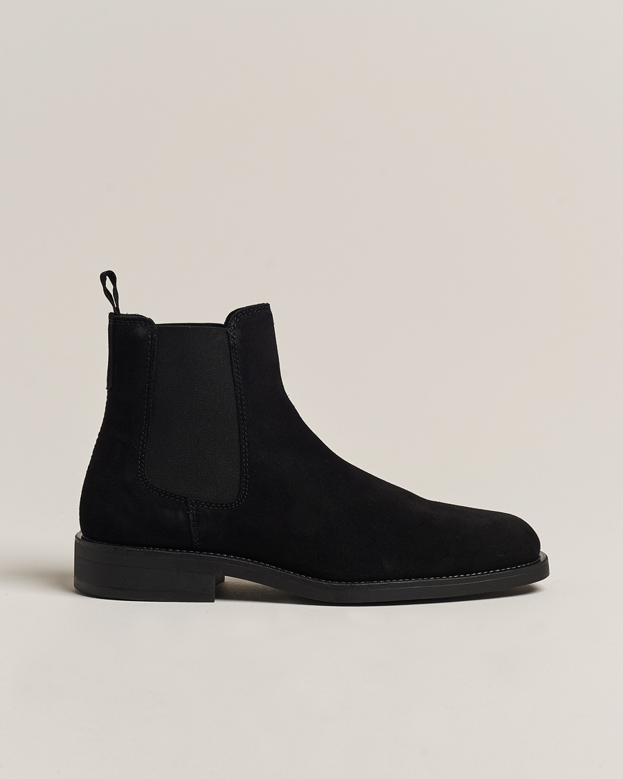 Herre | GANT Rizmood Suede Chelsea Boot Black | GANT | Rizmood Suede Chelsea Boot Black