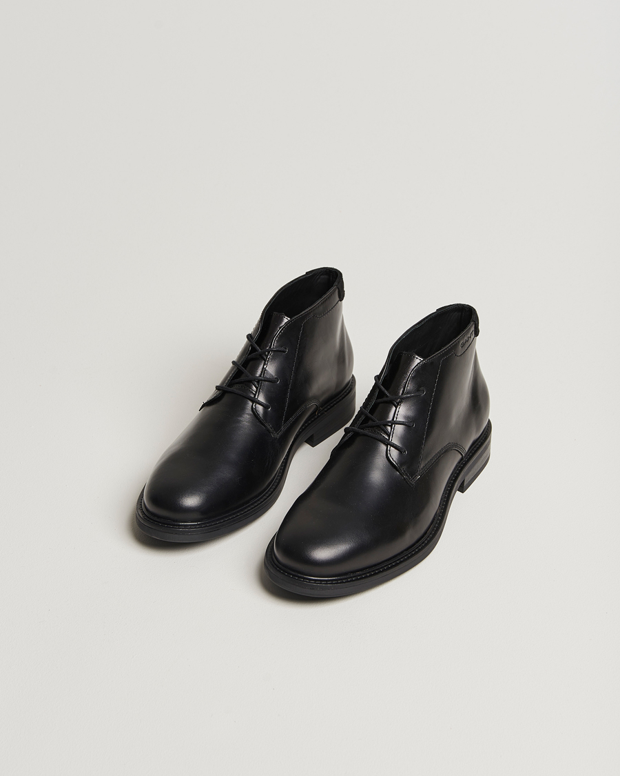 Herre | GANT St Fairkon Chukka Leather Boot Black | GANT | St Fairkon Chukka Leather Boot Black