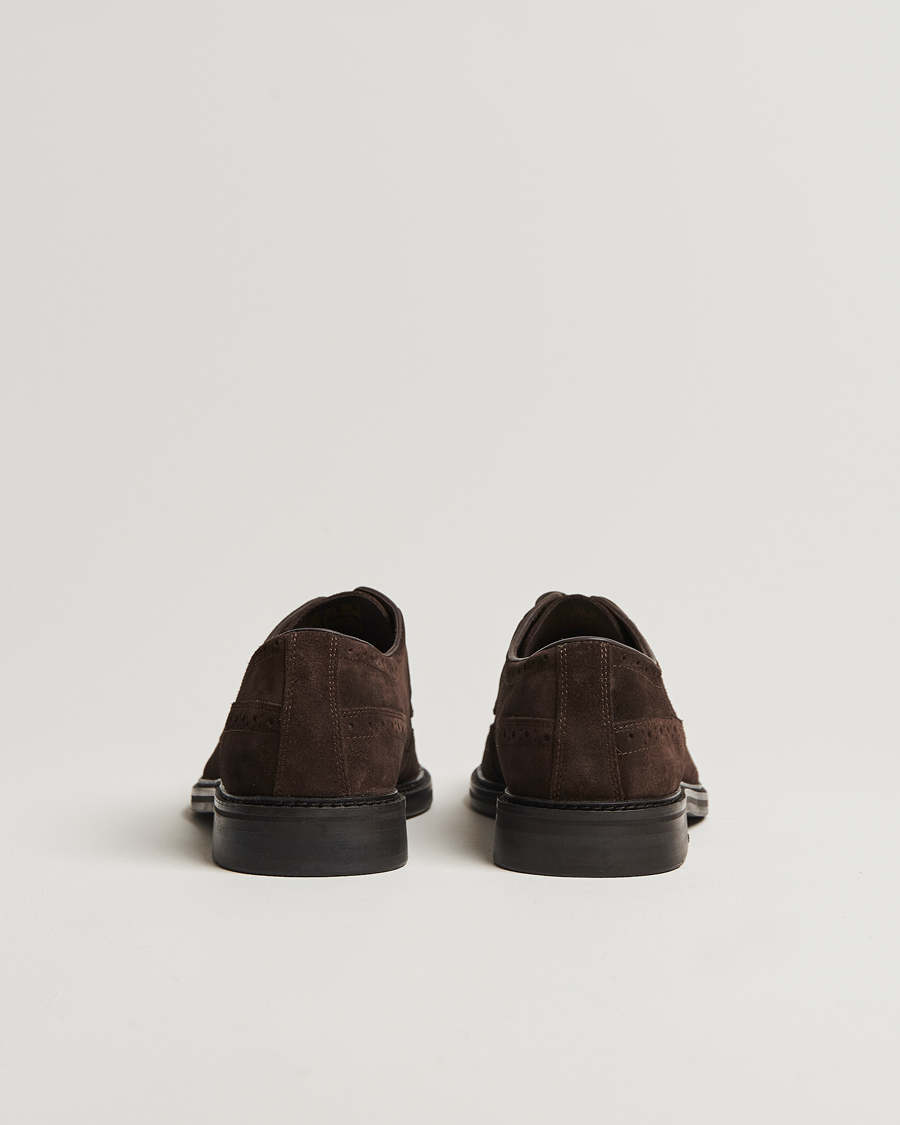 Herre | GANT Bidford Suede Brogues Ebony Brown | GANT | Bidford Suede Brogues Ebony Brown