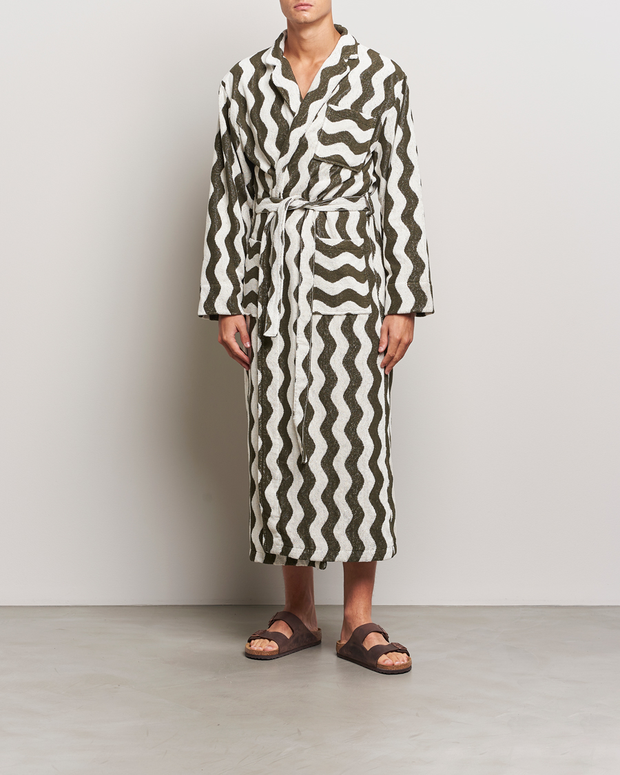 Herre | OAS Forest Waver Long Robe Green/White | OAS | Forest Waver Long Robe Green/White