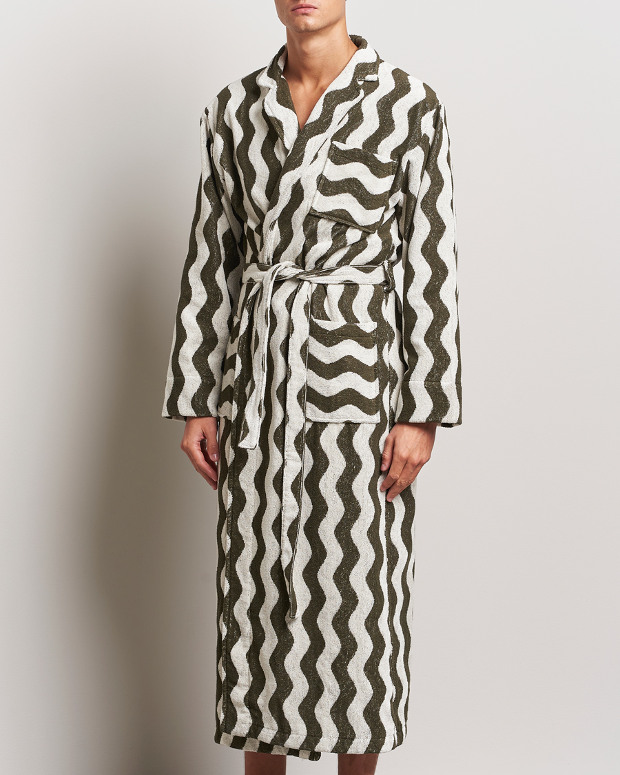 Herre | OAS Forest Waver Long Robe Green/White | OAS | Forest Waver Long Robe Green/White