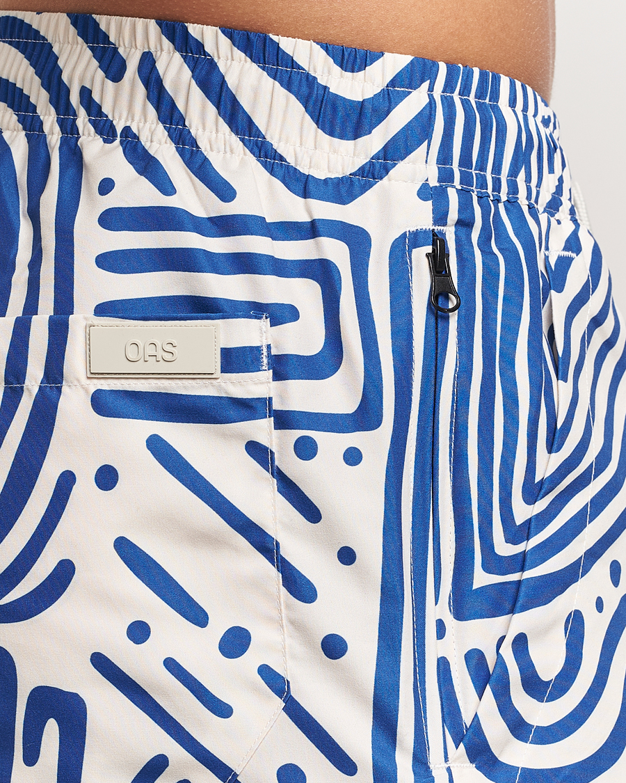 Herre | Badeshorts | OAS | Eldovado Swim Shorts Blue/White