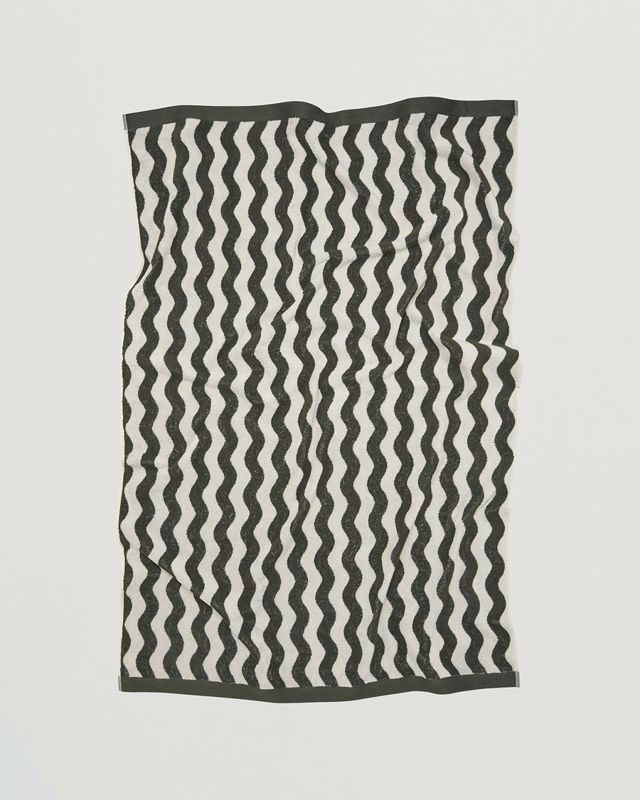 Herre | Tekstiler | OAS | Forest Waver Towel Green/White
