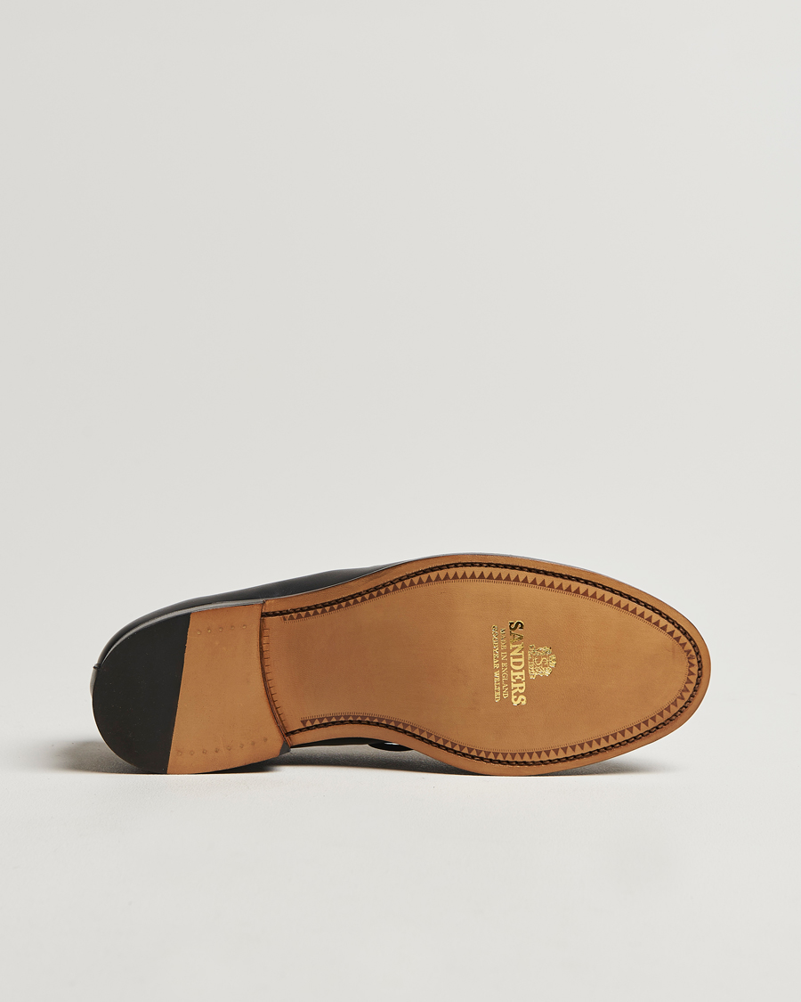 Herre | Sanders Finschley Calf Tassel Loafer Black | Sanders | Finschley Calf Tassel Loafer Black