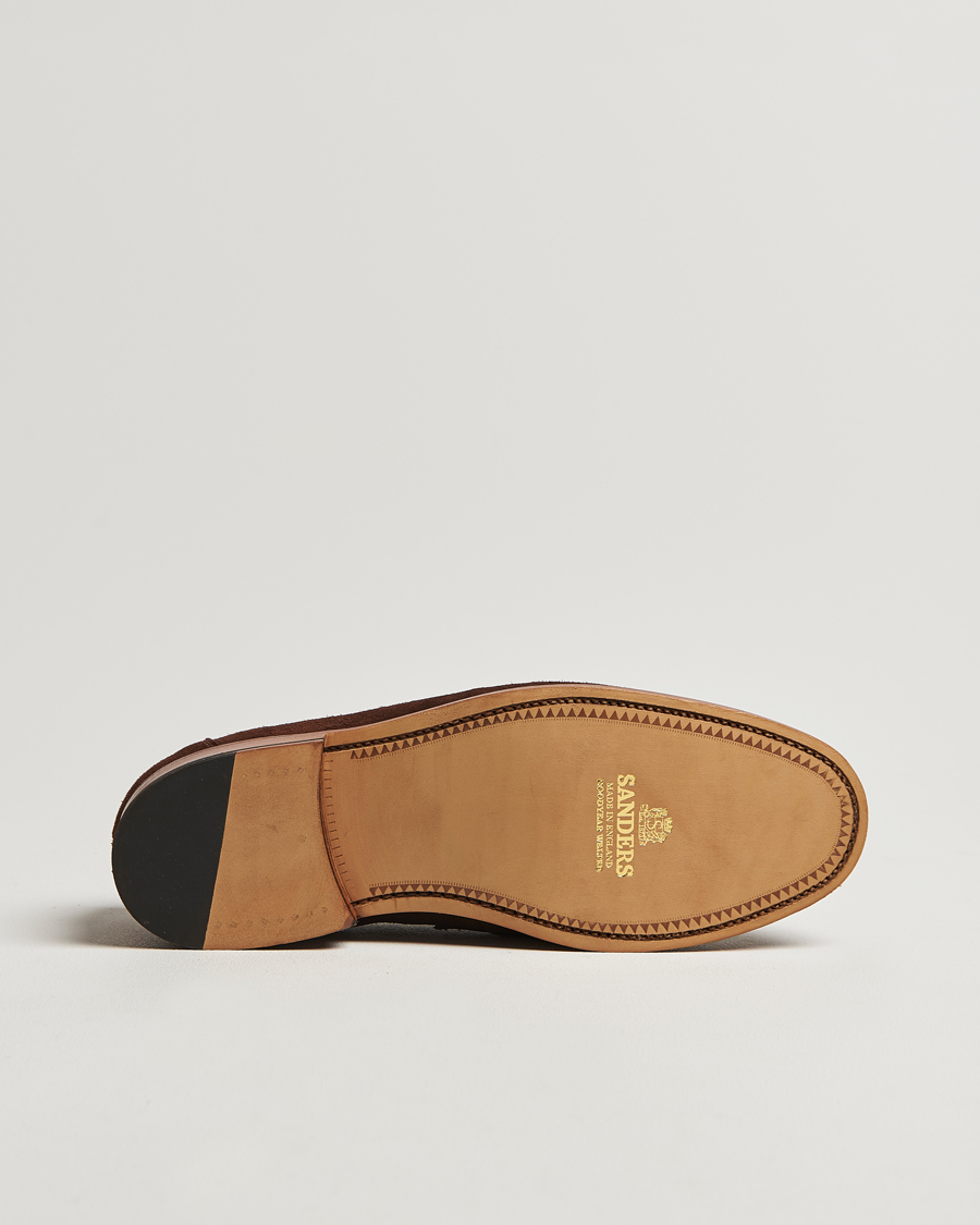 Herre | Loafers | Sanders | Aldwych Suede Penny Loafer Polo Snuff