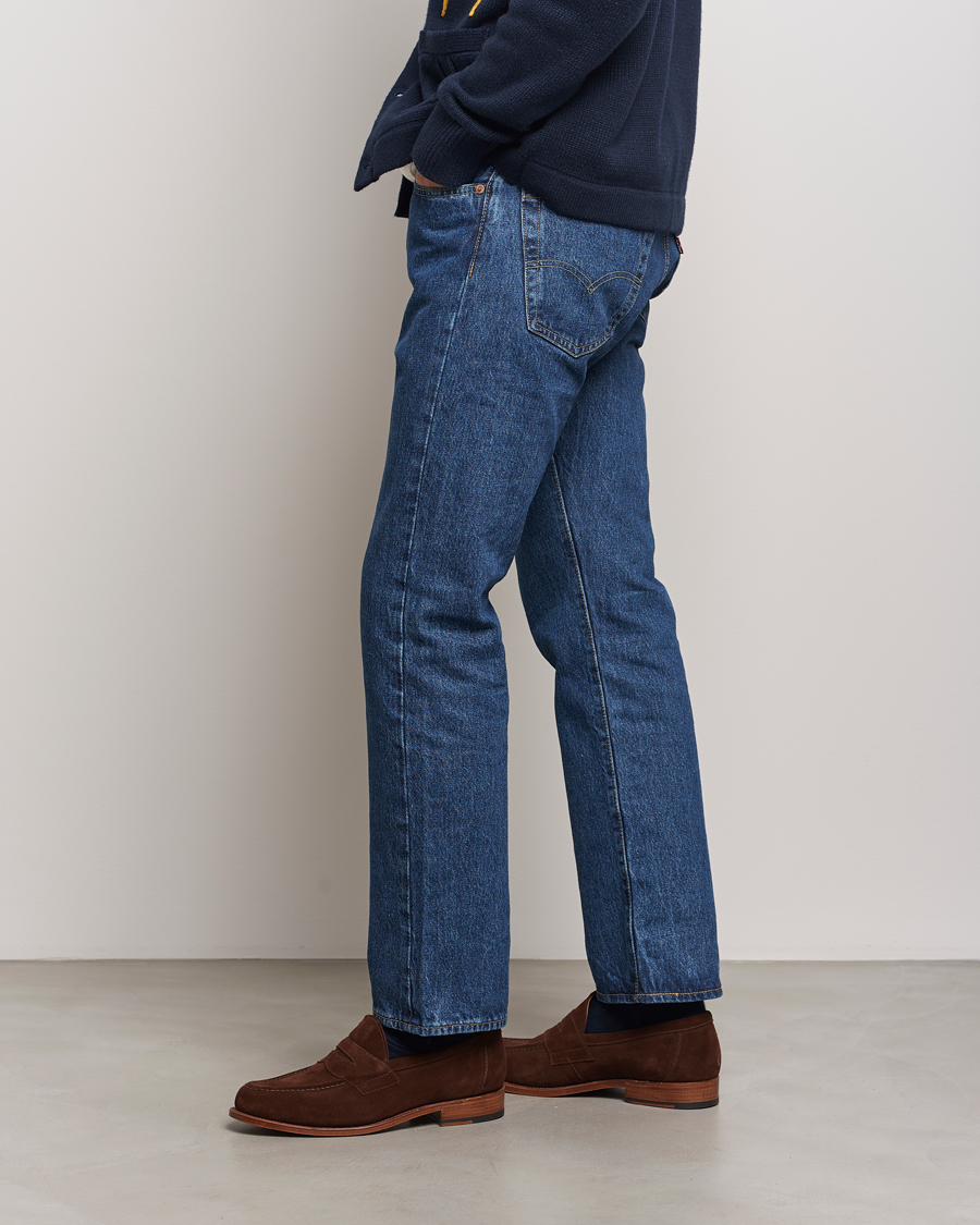 Herre | Loafers | Sanders | Aldwych Suede Penny Loafer Polo Snuff