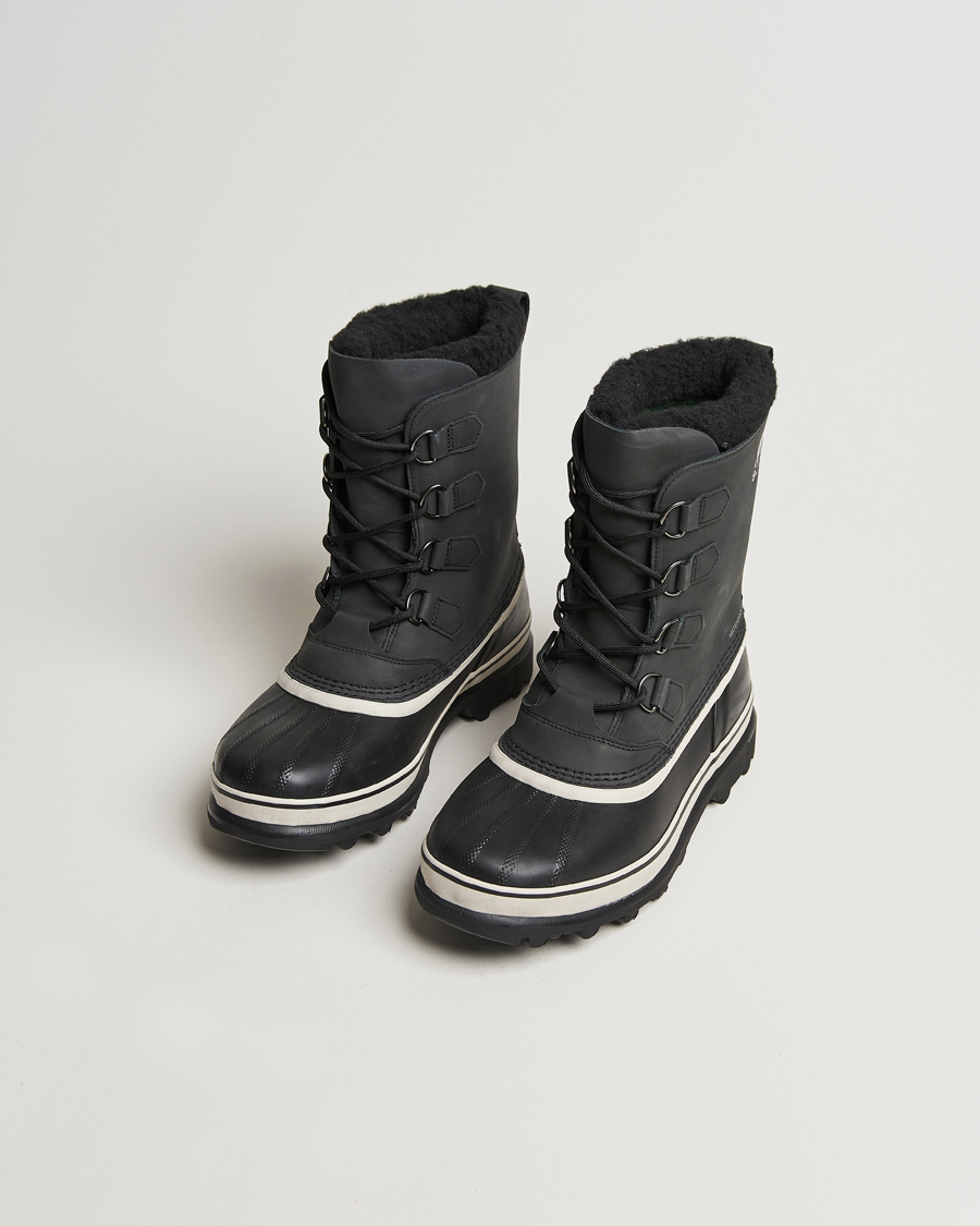 Herre | Støvler | Sorel | Caribou WP Felt Lined Leather Boots Black