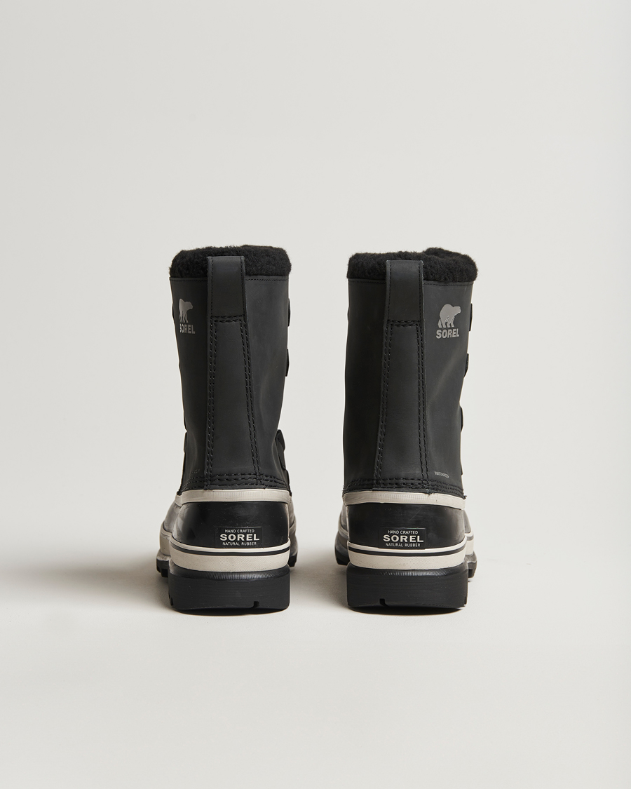Herre | Støvler | Sorel | Caribou WP Felt Lined Leather Boots Black