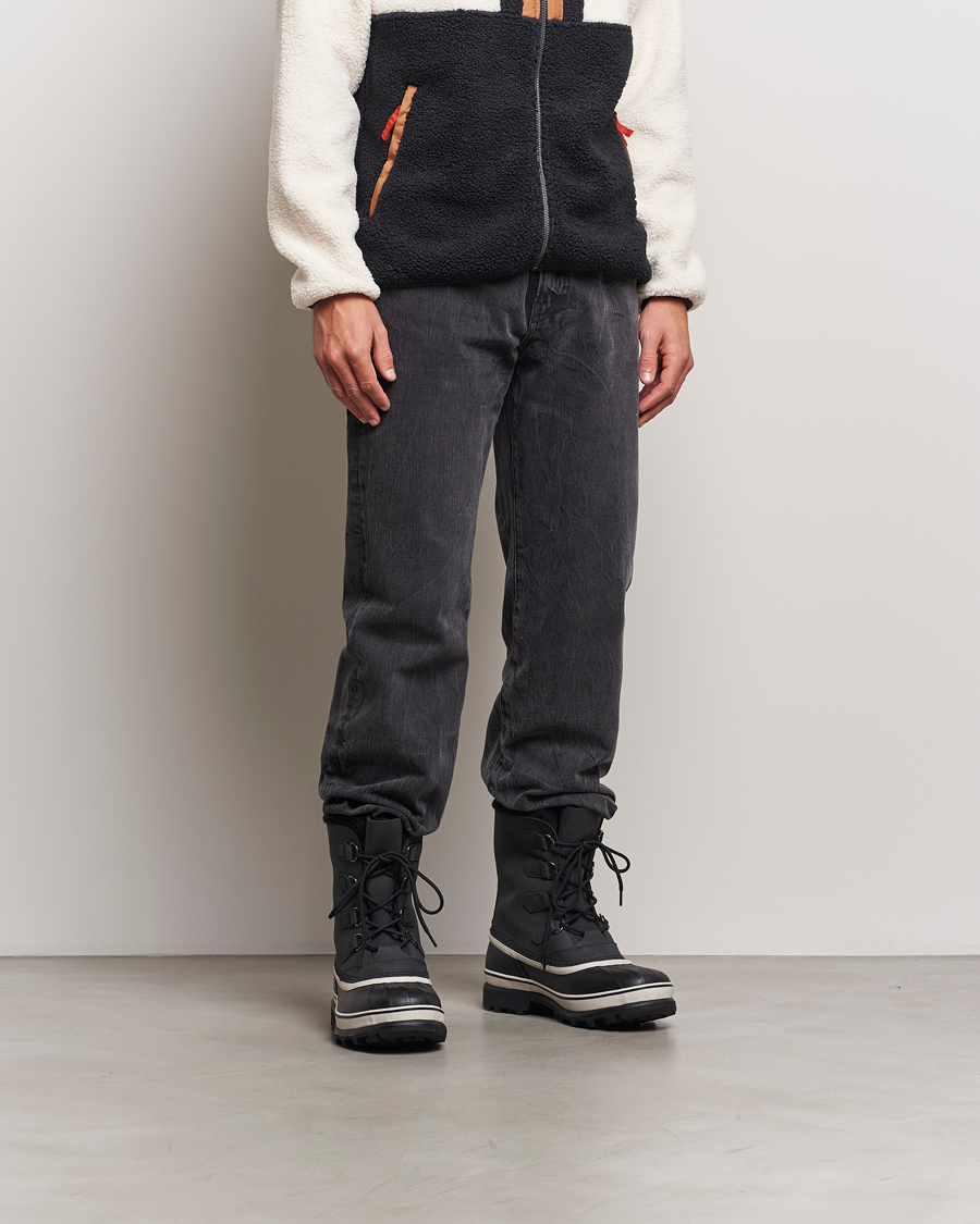 Herre | Støvler | Sorel | Caribou WP Felt Lined Leather Boots Black