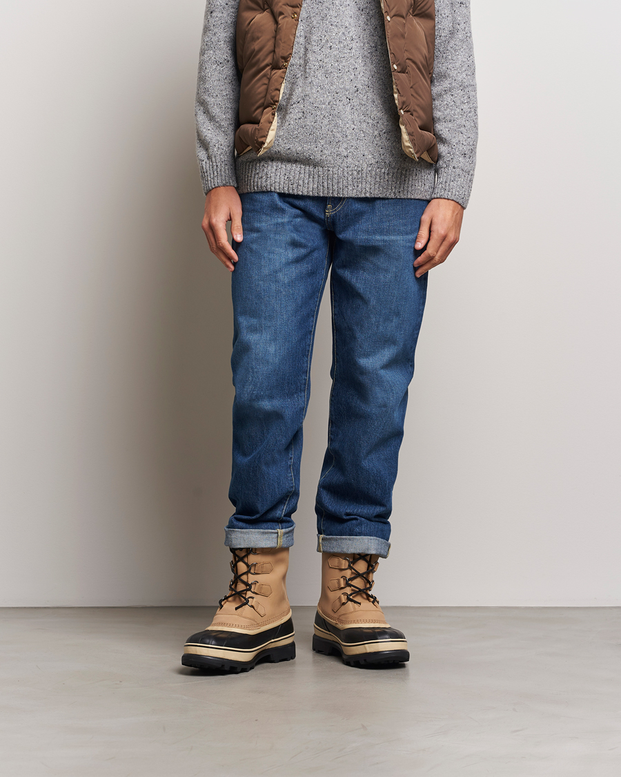 Herre | Støvler | Sorel | Caribou WP Felt Lined Leather Boots Buff