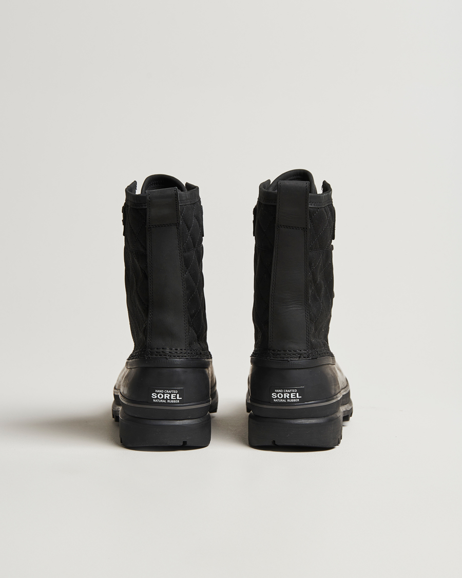 Herre | Sorel Caribou Royal WP Canvas Boots Black | Sorel | Caribou Royal WP Canvas Boots Black