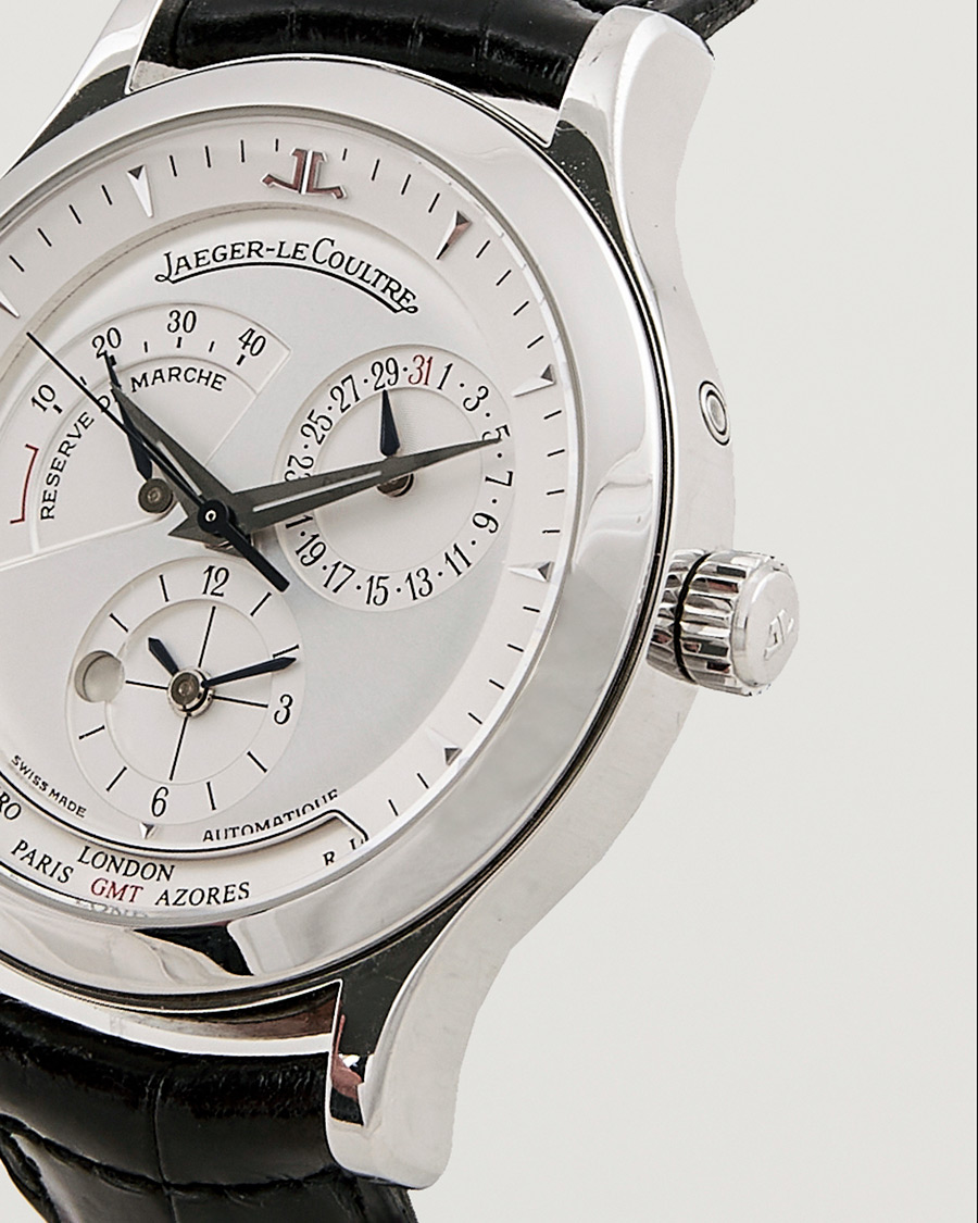 Herre | Jaeger-LeCoultre Pre-Owned Master Geographic 142.8.92 Silver | Jaeger-LeCoultre Pre-Owned | Master Geographic 142.8.92 Silver