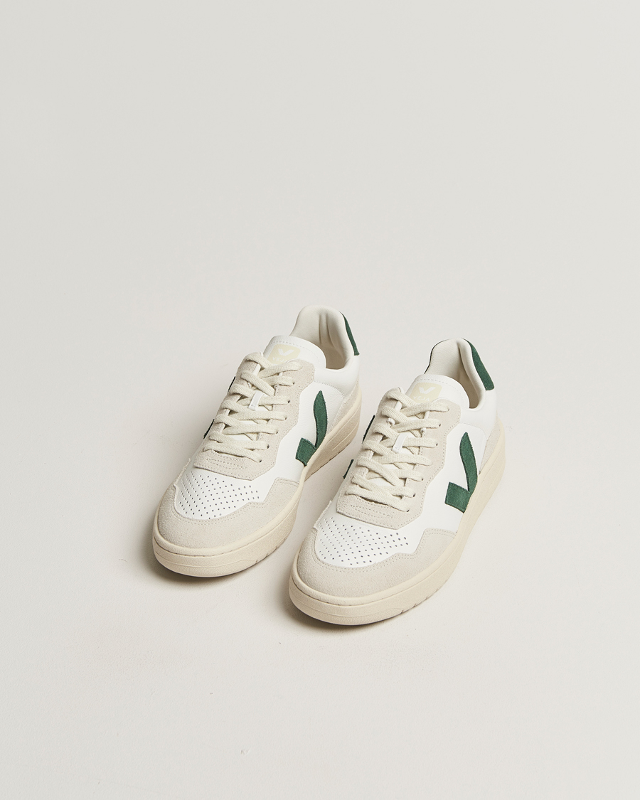 Herre |  | Veja | V-90 Leather Sneaker Extra White/Cyprys