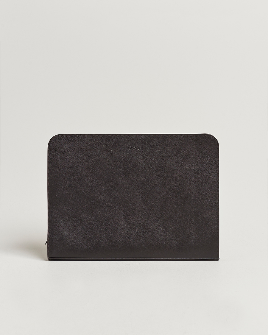 Herre | Vesker | Oscar Jacobson | Laptop Leather Holder Forastero Brown