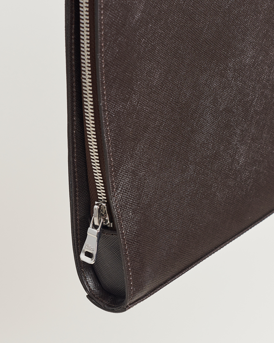Herre | Vesker | Oscar Jacobson | Laptop Leather Holder Forastero Brown