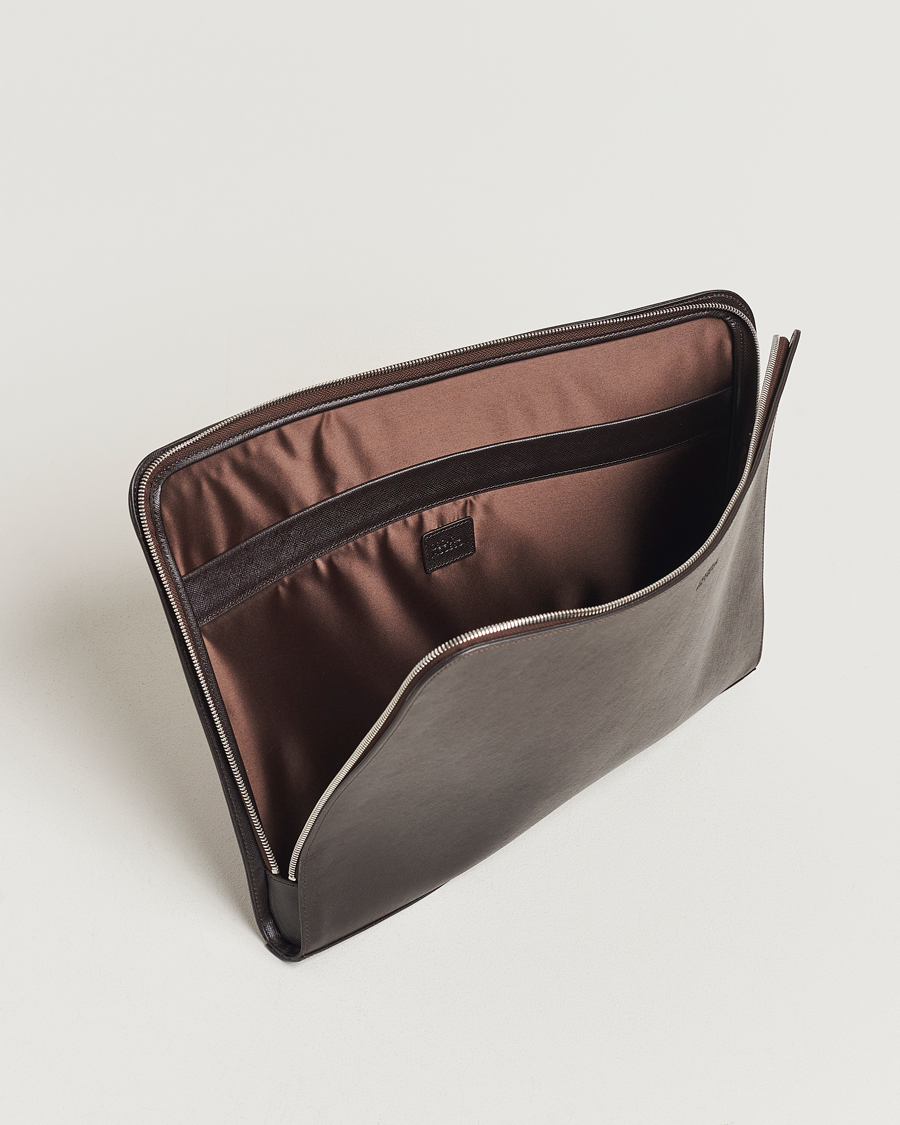 Herre | Vesker | Oscar Jacobson | Laptop Leather Holder Forastero Brown