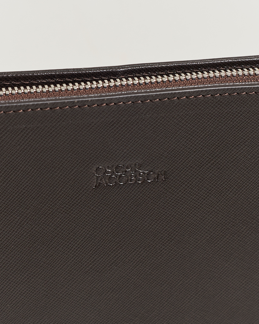 Herre | Vesker | Oscar Jacobson | Laptop Leather Holder Forastero Brown