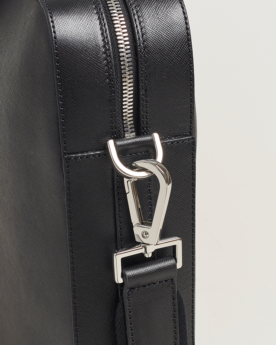 Herre | Vesker | Oscar Jacobson | Leather Briefcase Black