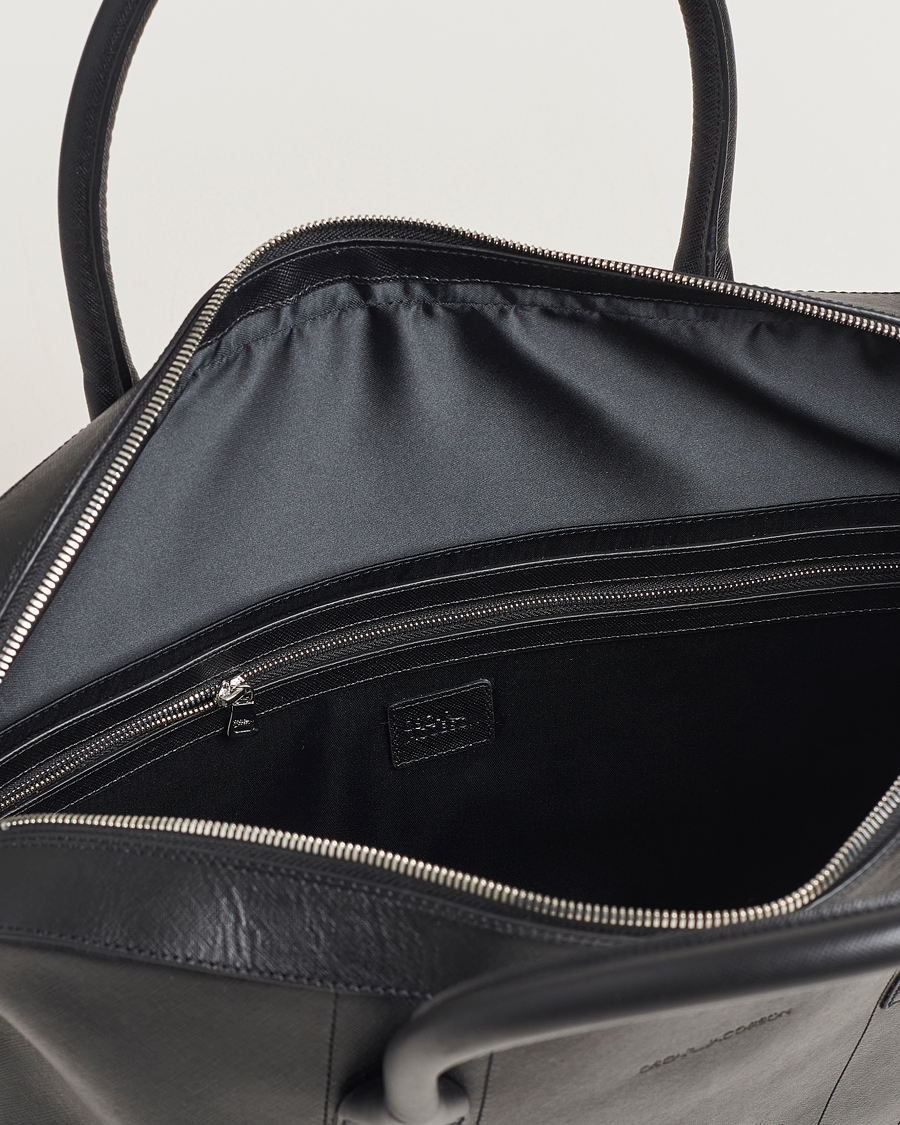 Herre | Vesker | Oscar Jacobson | Leather Briefcase Black