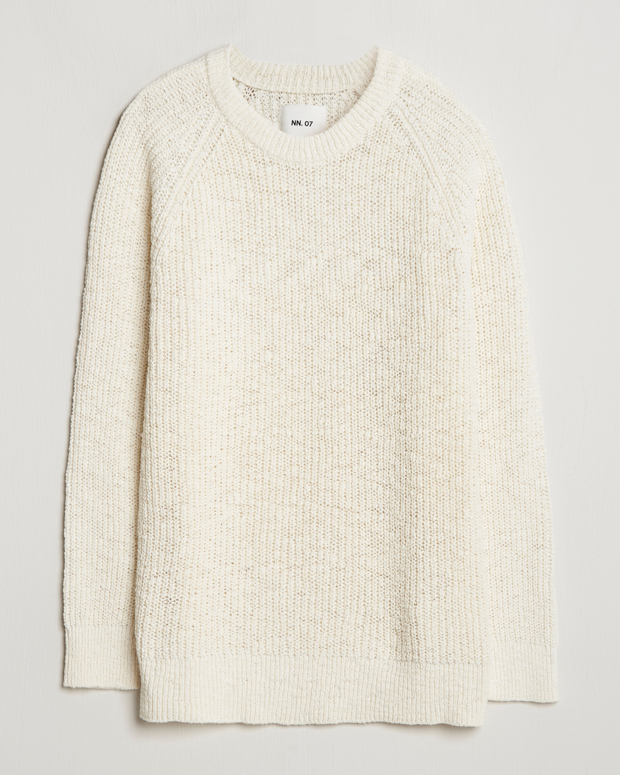 Herre | Gensere | NN07 | Jacobo Heavy Knitted Sweater Cream