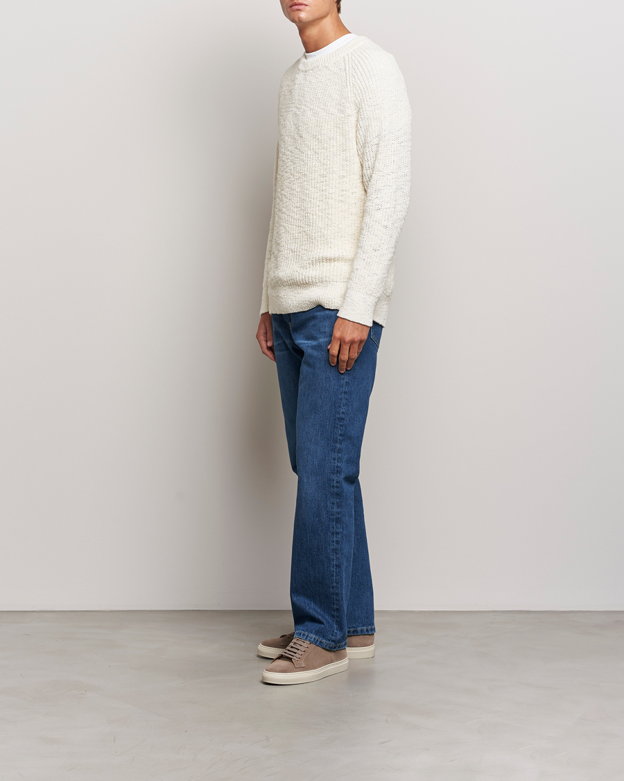 Herre | Gensere | NN07 | Jacobo Heavy Knitted Sweater Cream