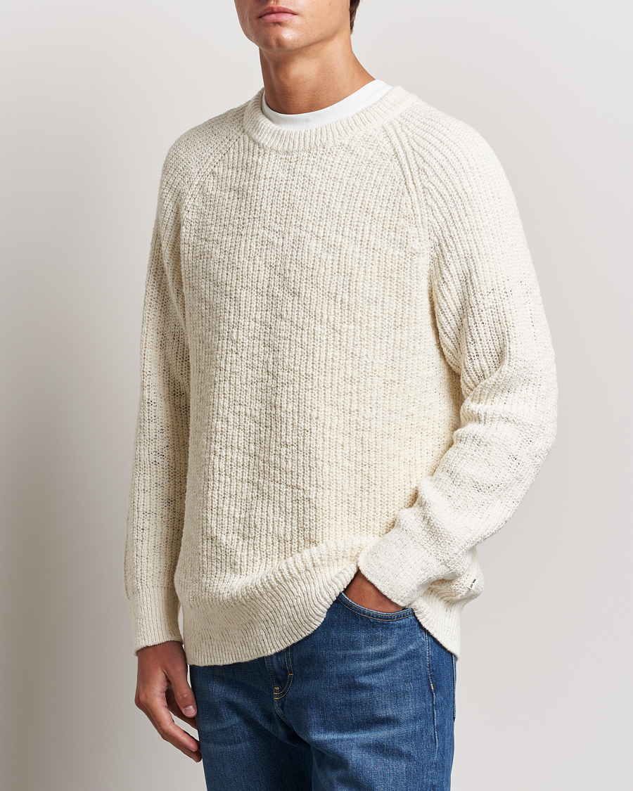 Herre | Gensere | NN07 | Jacobo Heavy Knitted Sweater Cream