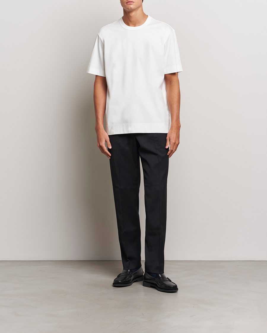 Herre | T-Shirts | NN07 | Pedro Mercerized Crew Neck T-Shirt Cream