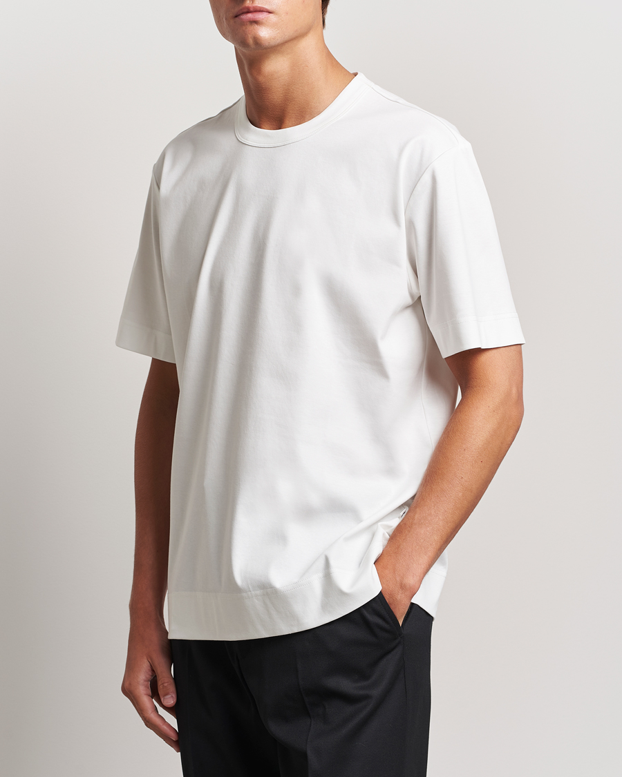 Herre | T-Shirts | NN07 | Pedro Mercerized Crew Neck T-Shirt Cream