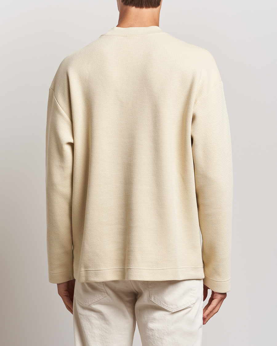 Herre | T-Shirts | NN07 | Benja Long Sleeve T-Shirt Ecru