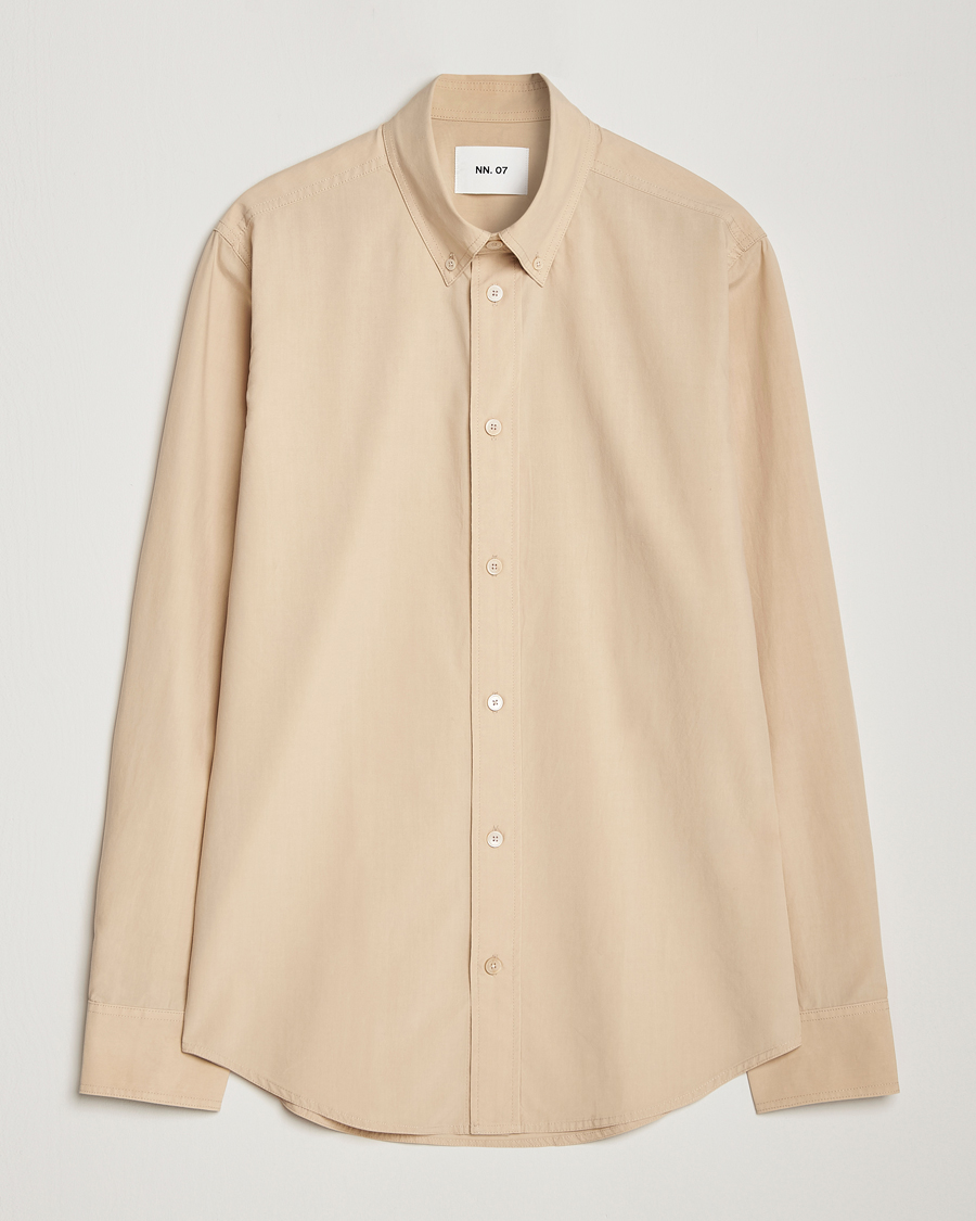 Herre | Skjorter | NN07 | Colby Lyocell/Cotton Button Down Shirt White Peppar