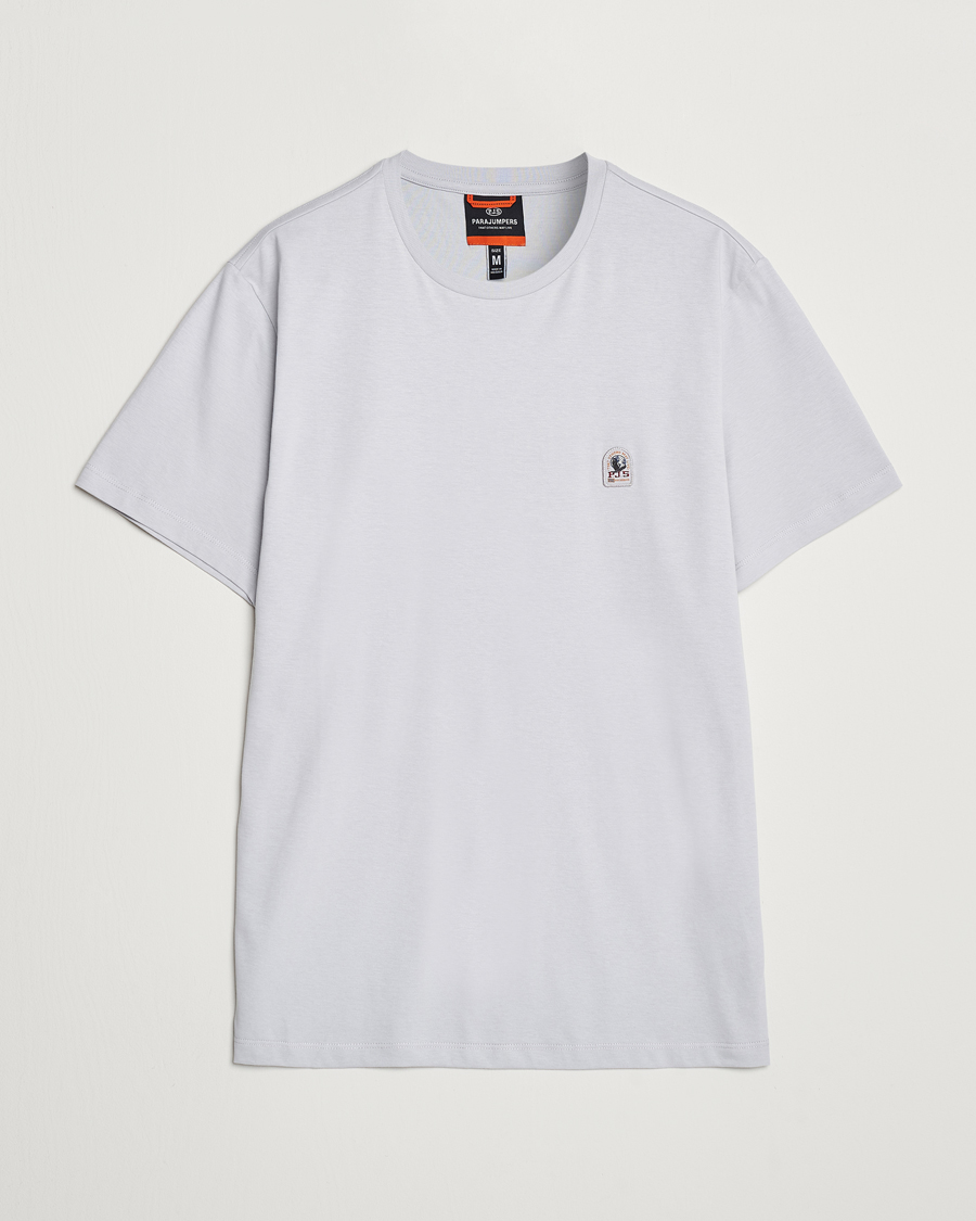 Herre | T-Shirts | Parajumpers | Basic Patch T-Shirt Lunar Rock