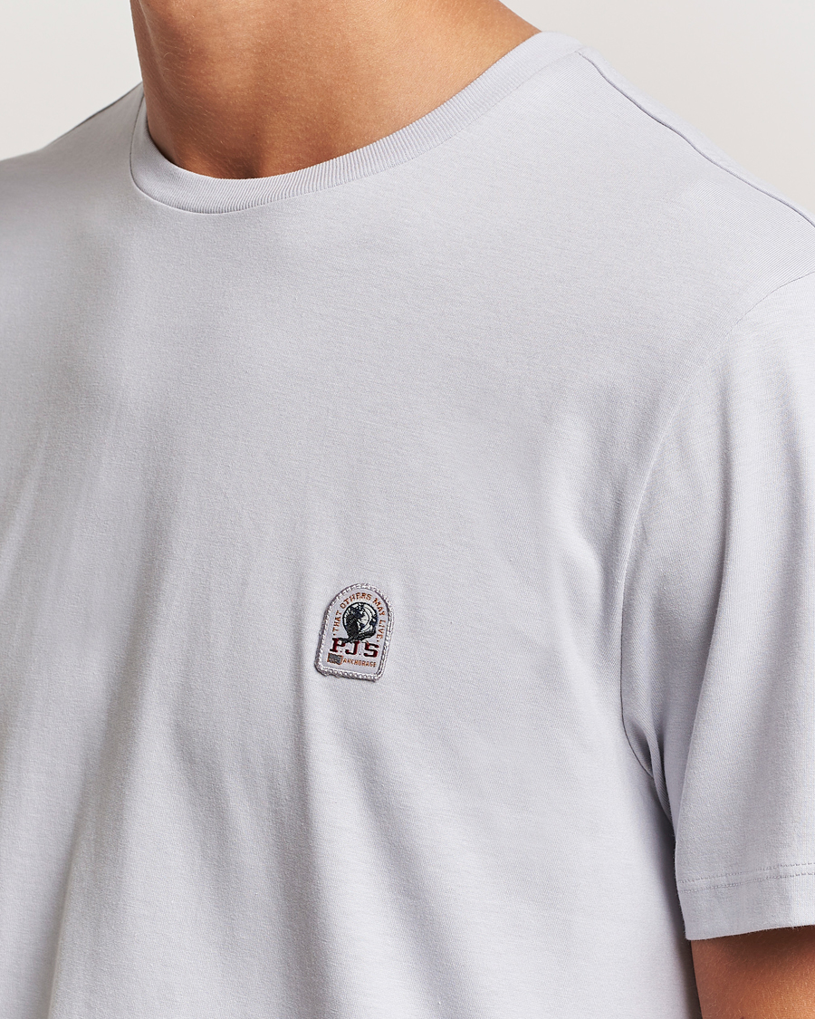 Herre | T-Shirts | Parajumpers | Basic Patch T-Shirt Lunar Rock