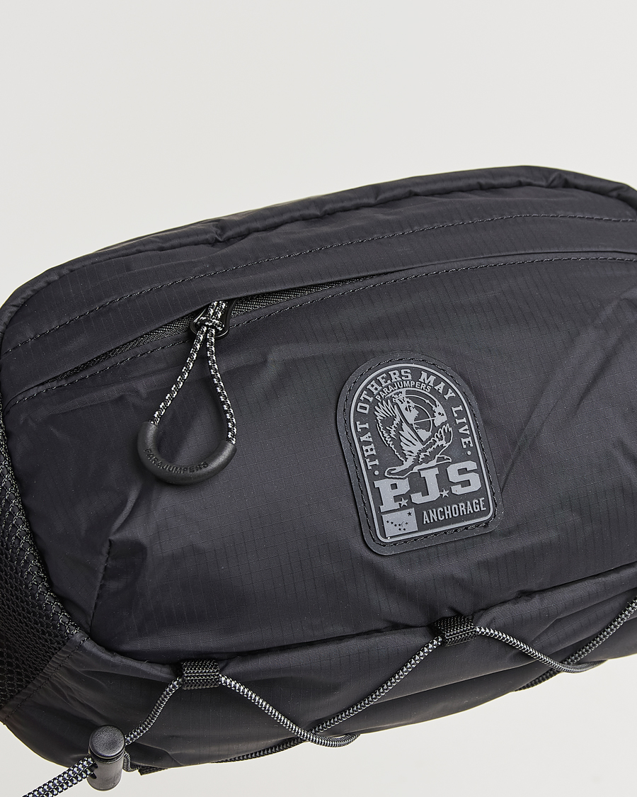 Herre | Parajumpers Edric Nylon Ripstop Washbag Black | Parajumpers | Edric Nylon Ripstop Washbag Black