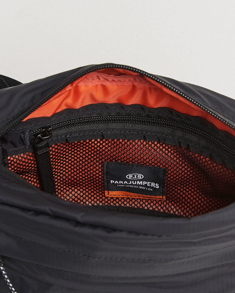 Herre | Parajumpers Edric Nylon Ripstop Washbag Black | Parajumpers | Edric Nylon Ripstop Washbag Black
