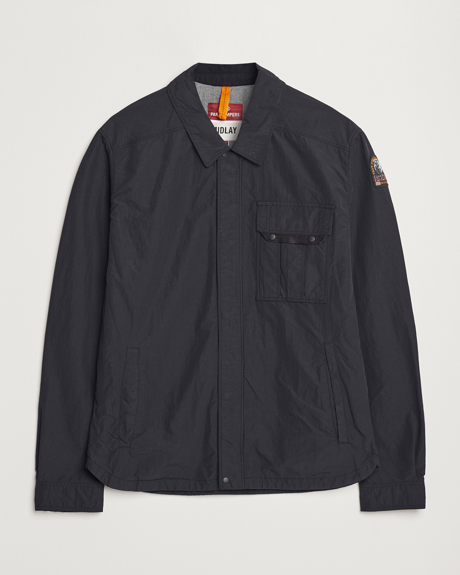 Herre | Jakker | Parajumpers | Miura Peached Poplin Shirt Jacket Black