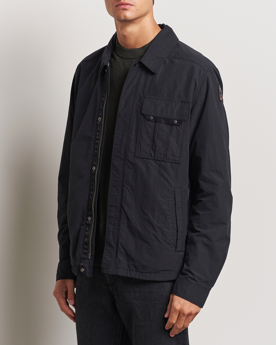 Herre | Jakker | Parajumpers | Miura Peached Poplin Shirt Jacket Black