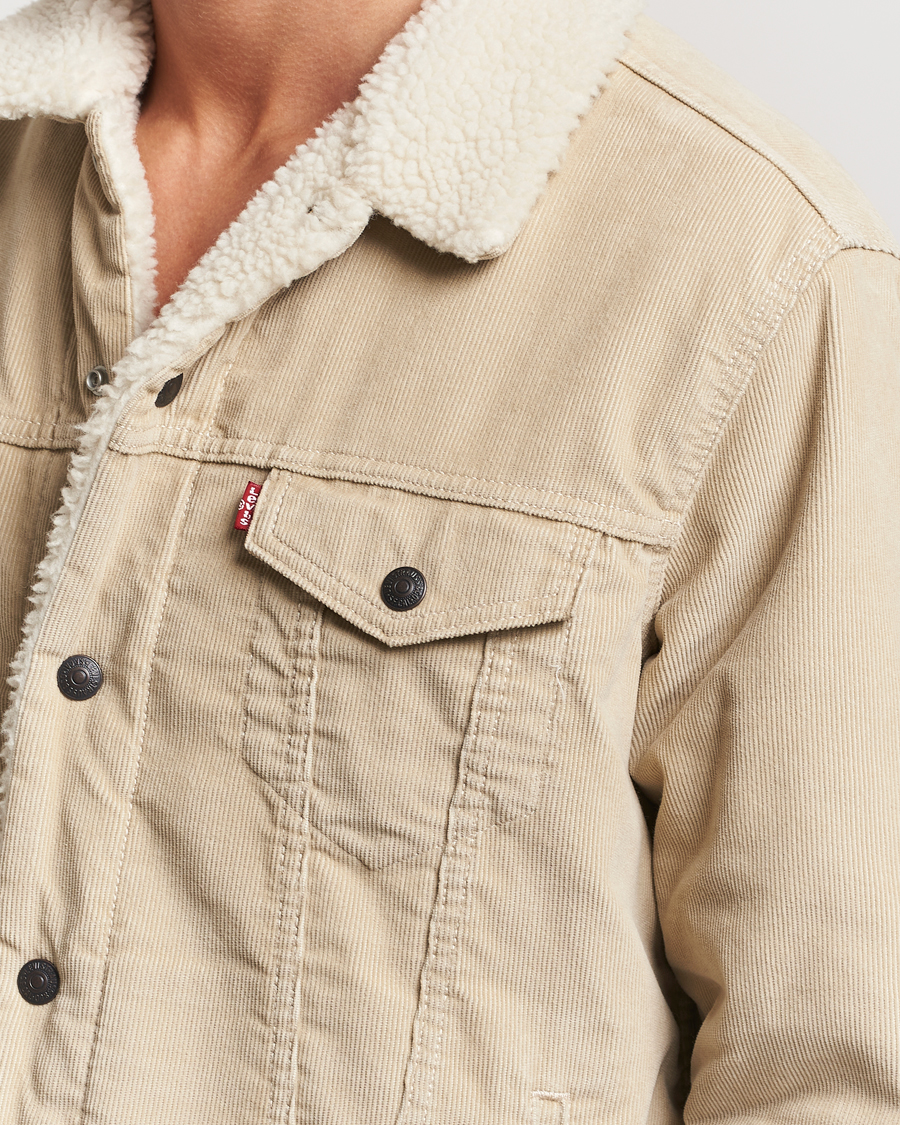 Herre | Jakker | Levi's | Type III Sherpa Trucker Fields Of Rye Cord