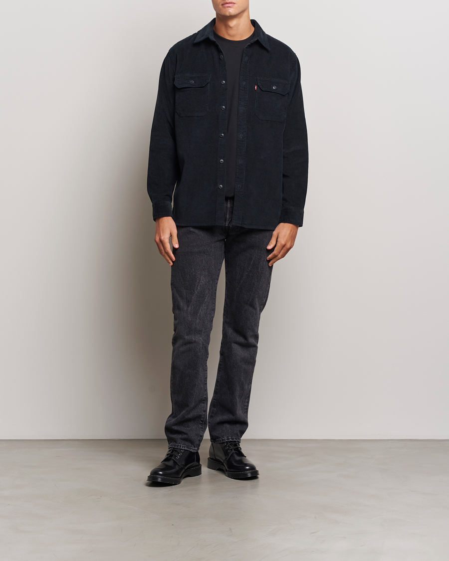Herre | Skjorter | Levi's | Jackson Corduroy Worker Shirt Jet Black