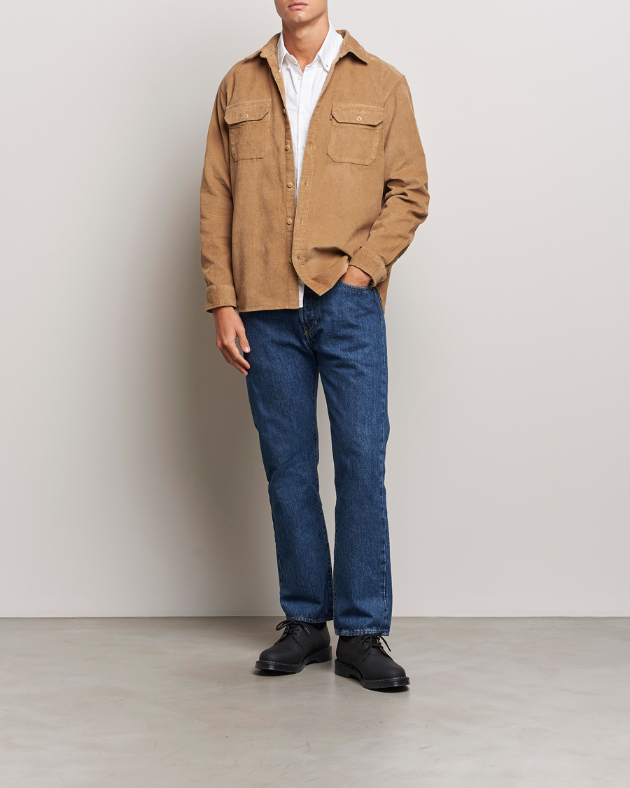 Herre | Skjorter | Levi's | Jackson Corduroy Worker Shirt Ermine Brown