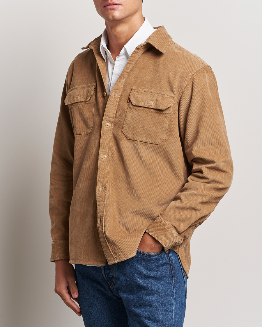 Herre | Skjorter | Levi's | Jackson Corduroy Worker Shirt Ermine Brown