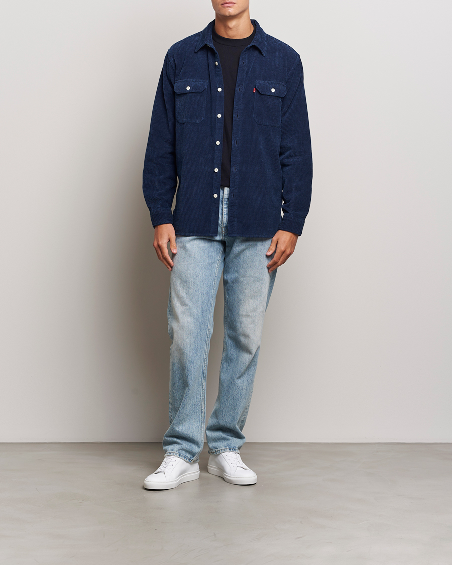 Herre | Skjorter | Levi's | Jackson Corduroy Worker Shirt Enzo Vintage Indigo