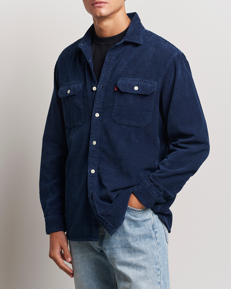 Herre | Skjorter | Levi's | Jackson Corduroy Worker Shirt Enzo Vintage Indigo
