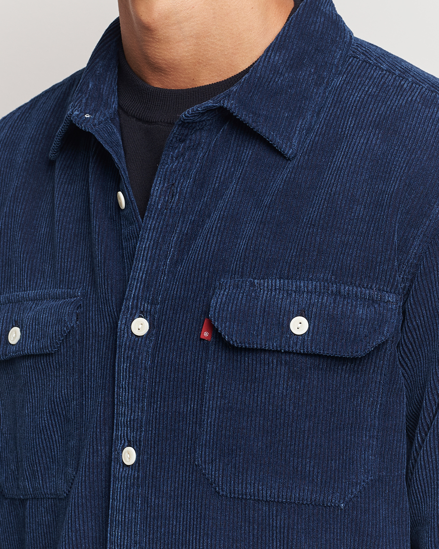 Herre | Skjorter | Levi's | Jackson Corduroy Worker Shirt Enzo Vintage Indigo